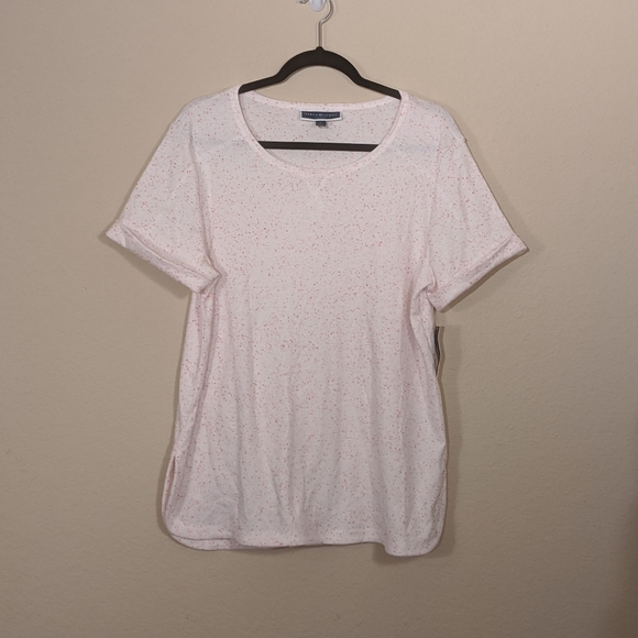 Karen Scott Shirttail-Hem Short Sleeve Top - Picture 9 of 9